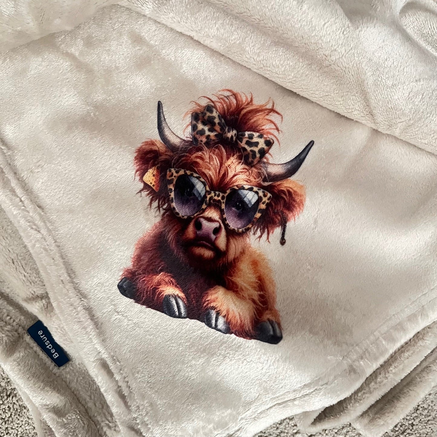 Highland Cow Polyester 50 X 70 Blanket