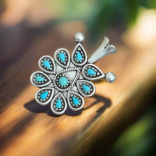 Spiny Squash Turquoise Ring