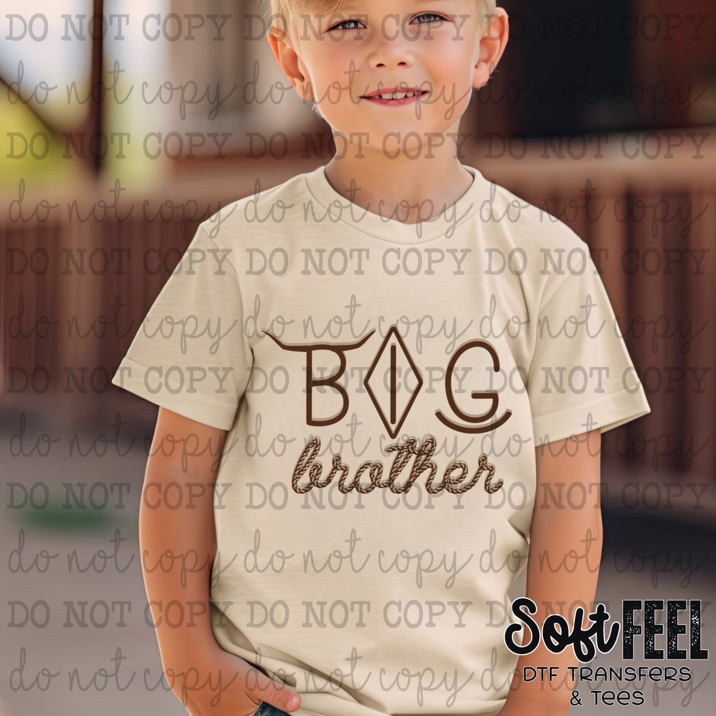 Big Brother Ranch Brand - youth country western - Direct To Film Transfer / DTF - Heat Press Clothing Transfer