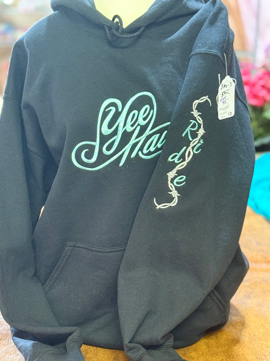 Barn Star Swag Exclusive Hat Yee Haw/ Ride Embrodiered Hoodie