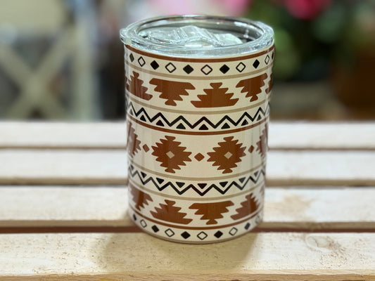 Light Tan Aztec Travel Coffee Mug