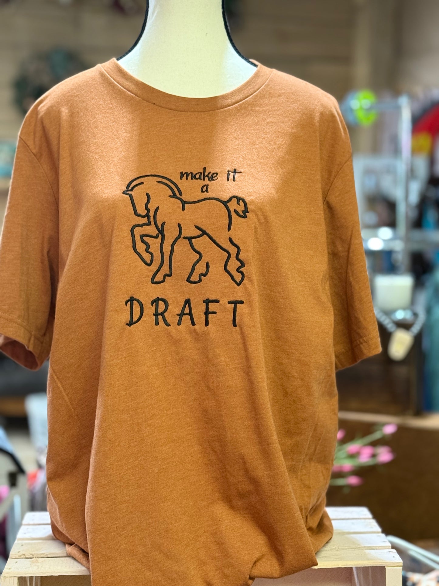 Barn Star Swag Embrodiered Draft Tee