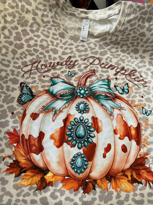 Hello Pumpkin Leopard T-Shirt