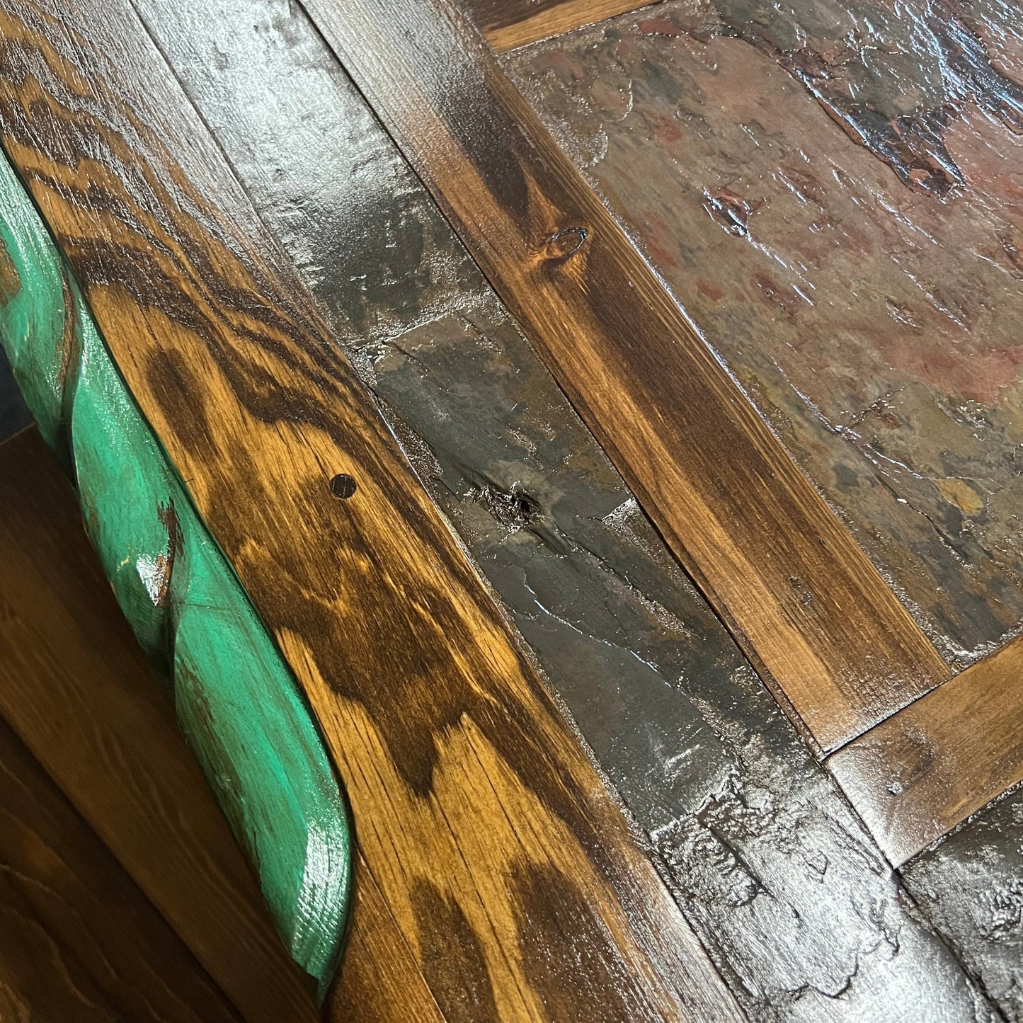 Southwest 6' Dining Table and 6 Southwest Chairs