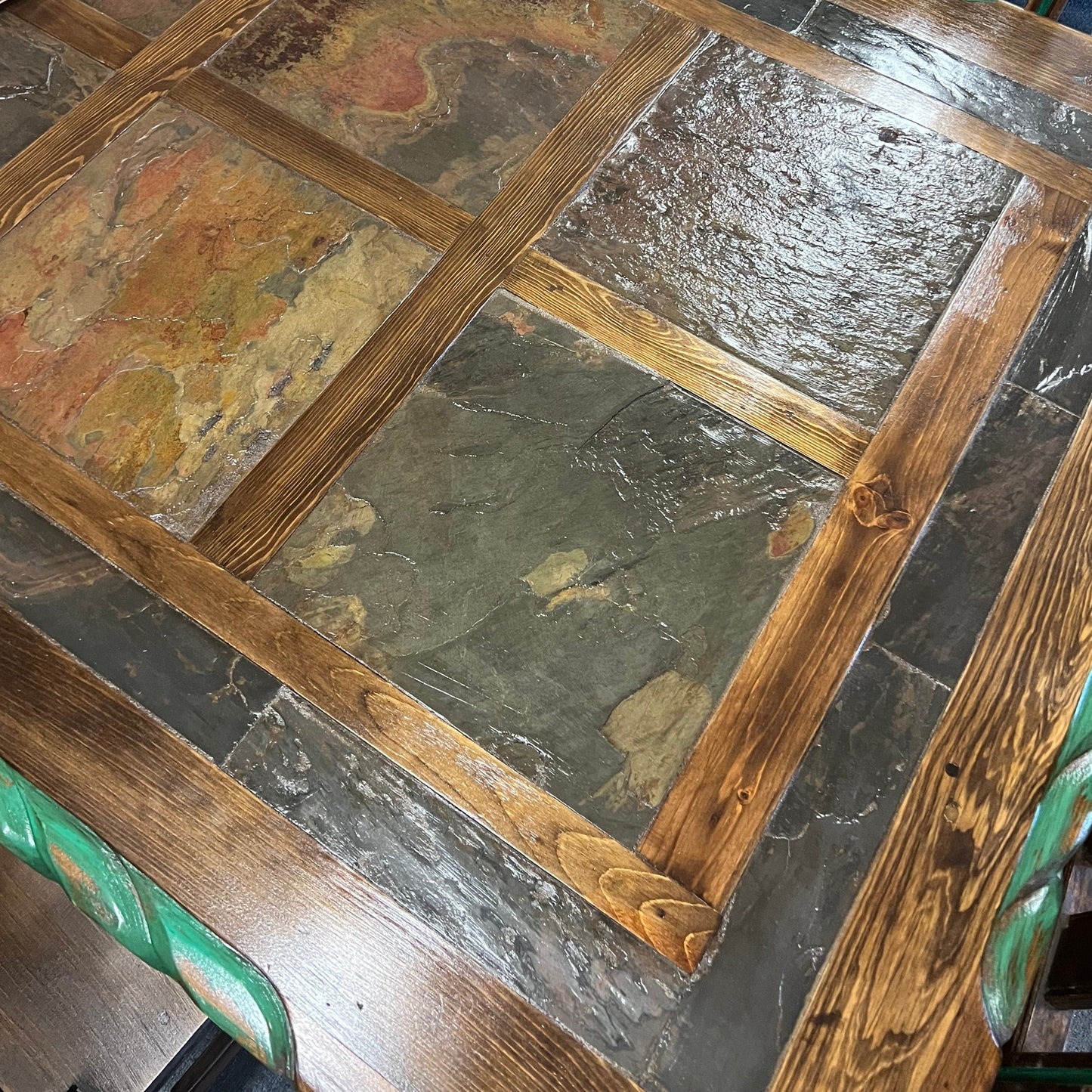 Southwest 6' Dining Table and 6 Southwest Chairs