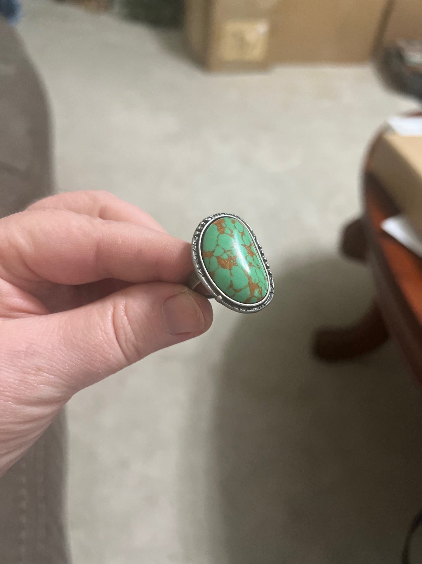 Faux Natural Stone Adjustable Rings