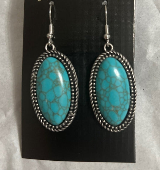 Western Oval Fashion Earrings
