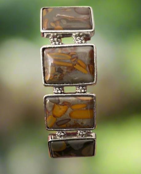 Fashion Bumble Bee Jasper Stretch Bracelet