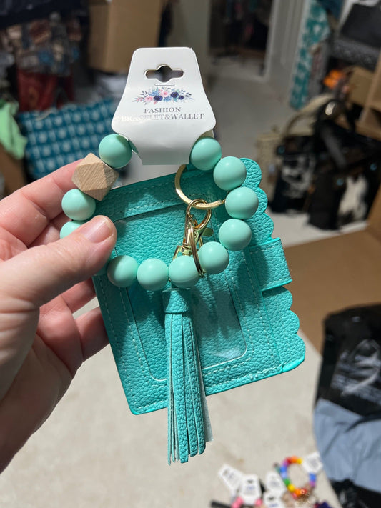 Silicone Wallet Wristlet Handbag with Tassel