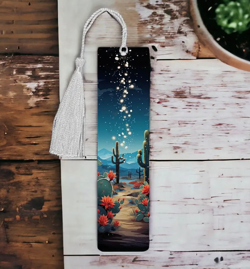 Desert Night Aluminum Book Marks