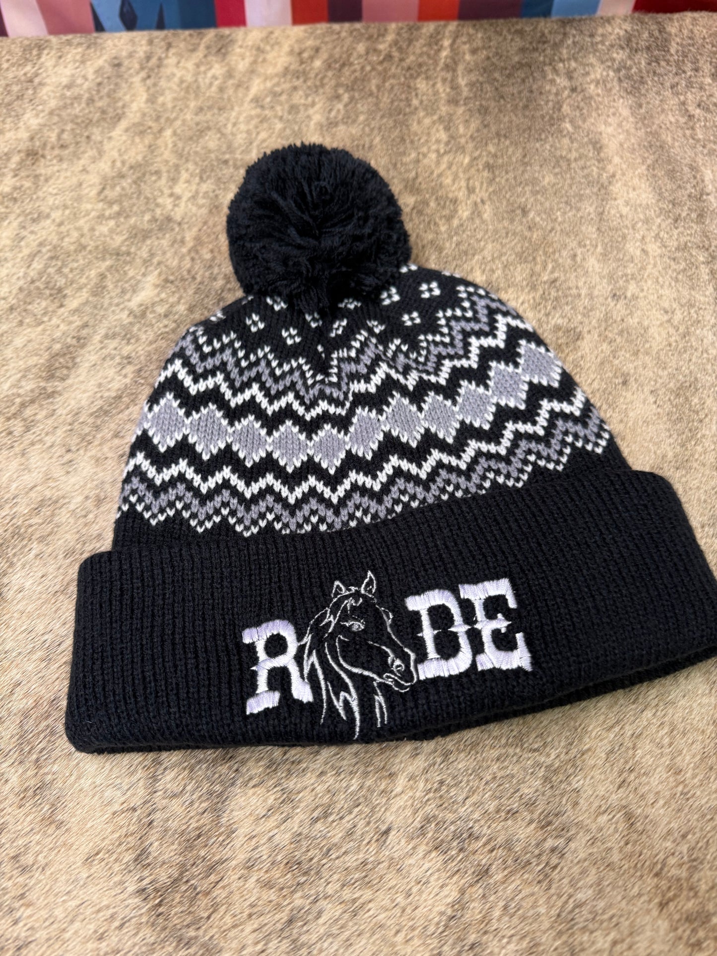 Exclusive Barn Star Swag Embroidered Stocking Hats