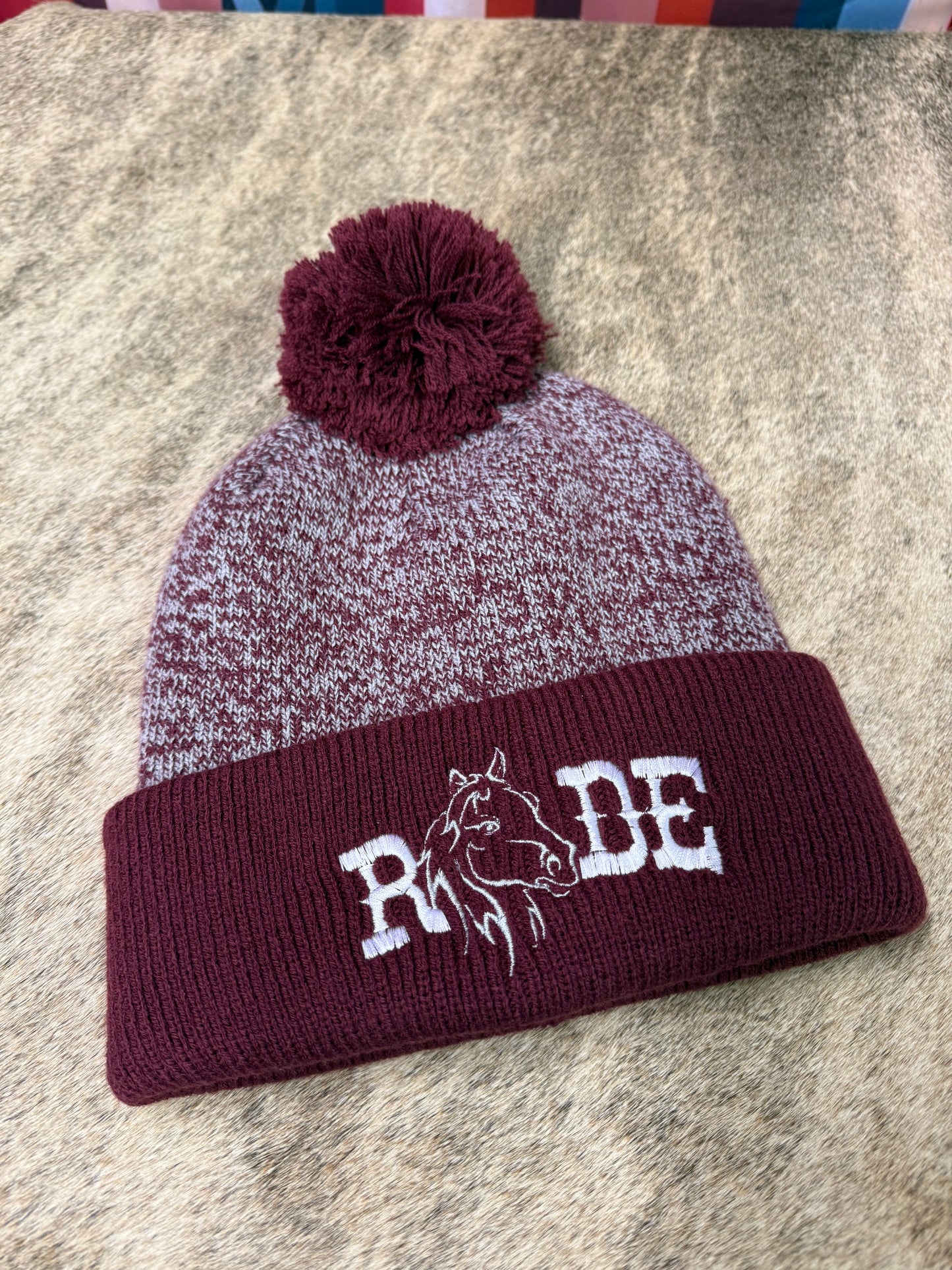 Exclusive Barn Star Swag Embroidered Stocking Hats