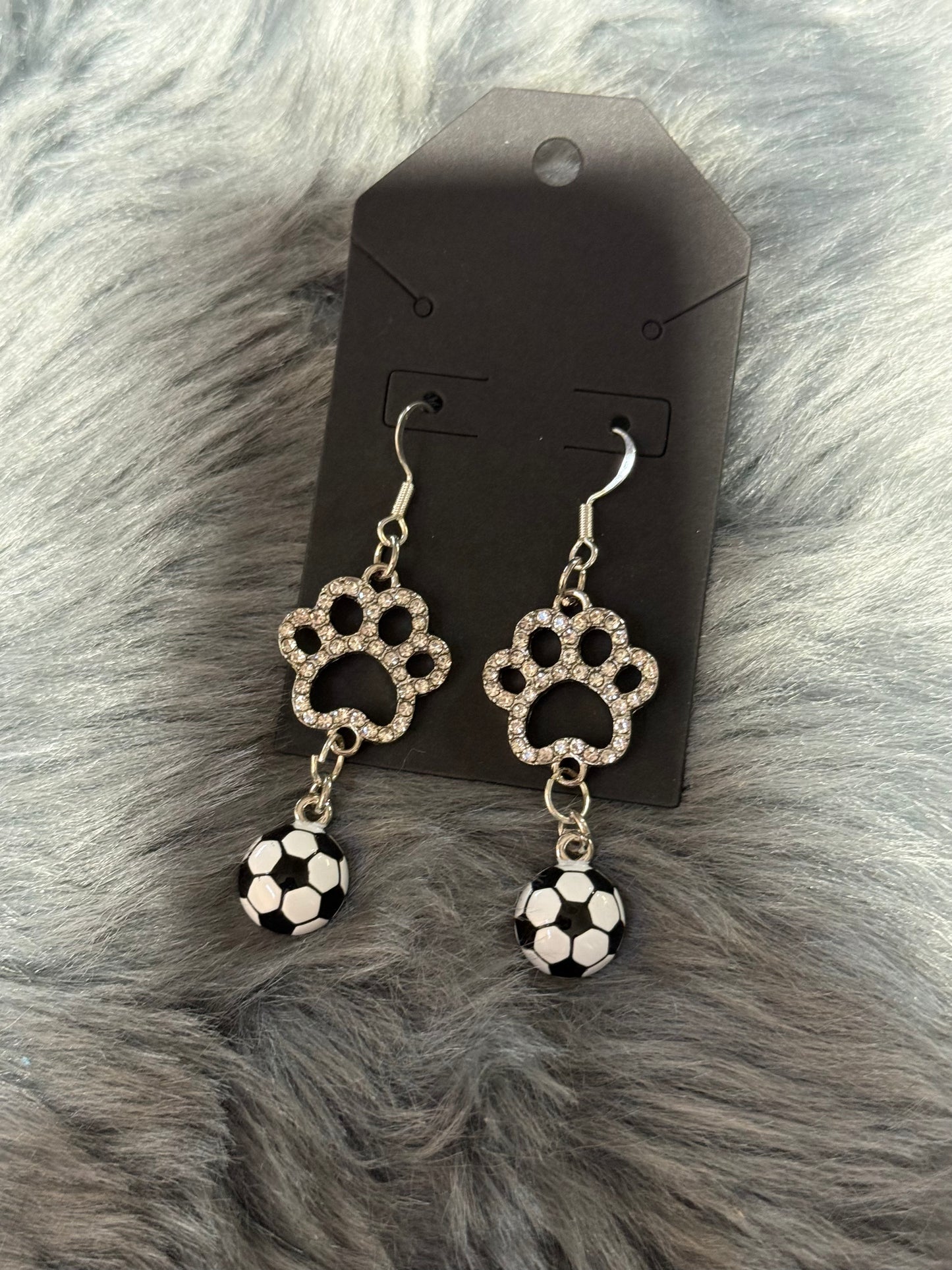 Bling Bulldog Sports Earrings