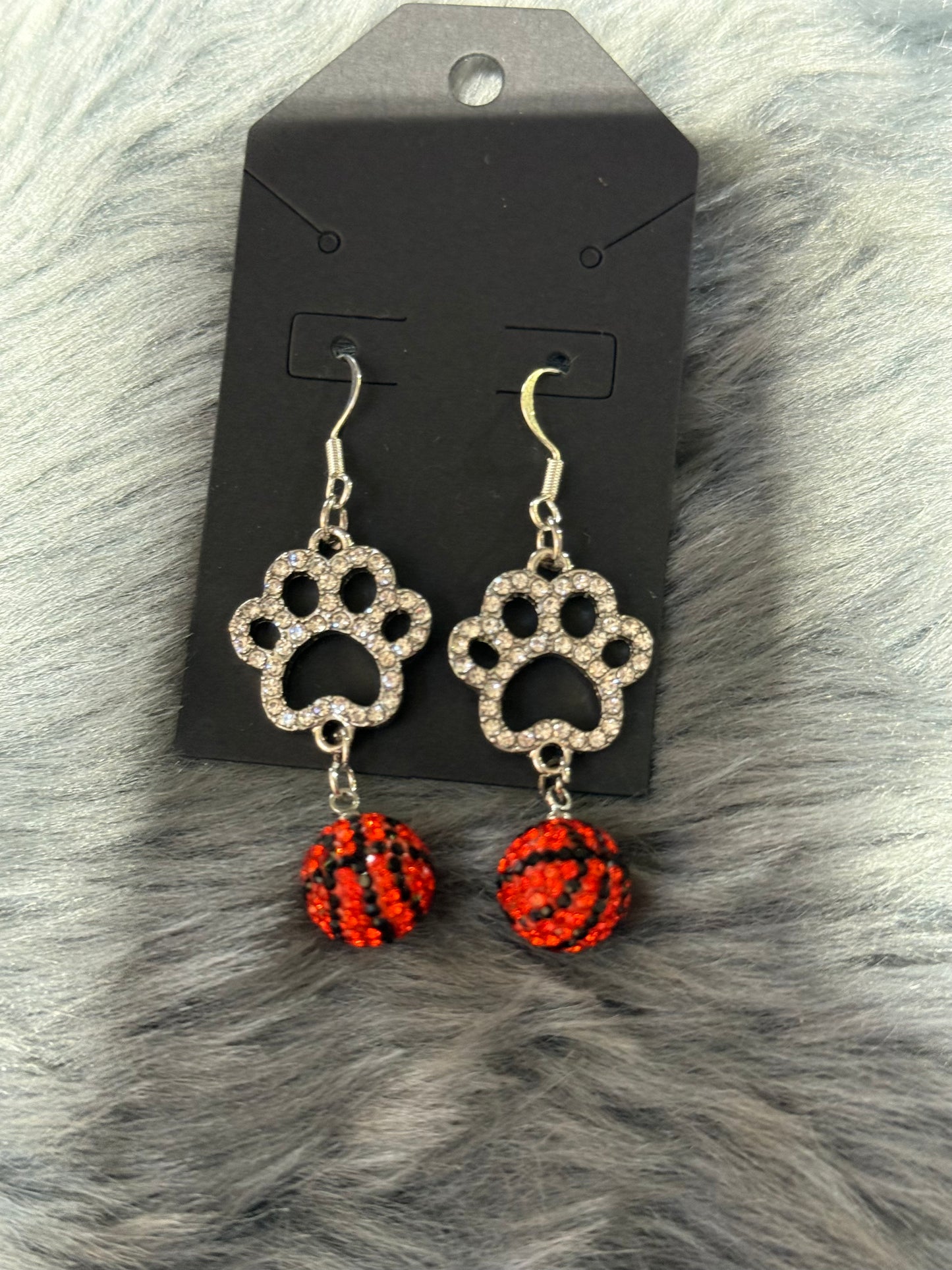 Bling Bulldog Sports Earrings