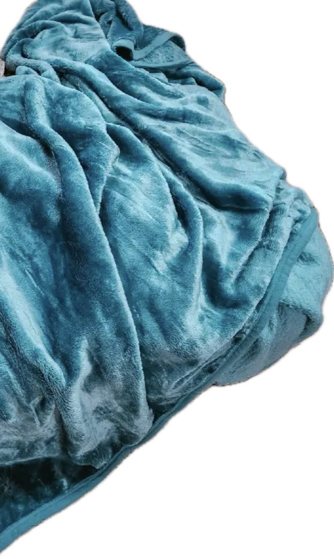 Turquoise Oversized Throw Blanket