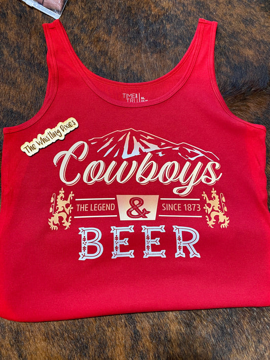 Cowboys and Beer Graphic Tank