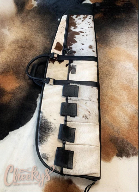 Cheeky's Rifle Cowhide and Genuine Leather with Multi Pockets and Quilted Interior