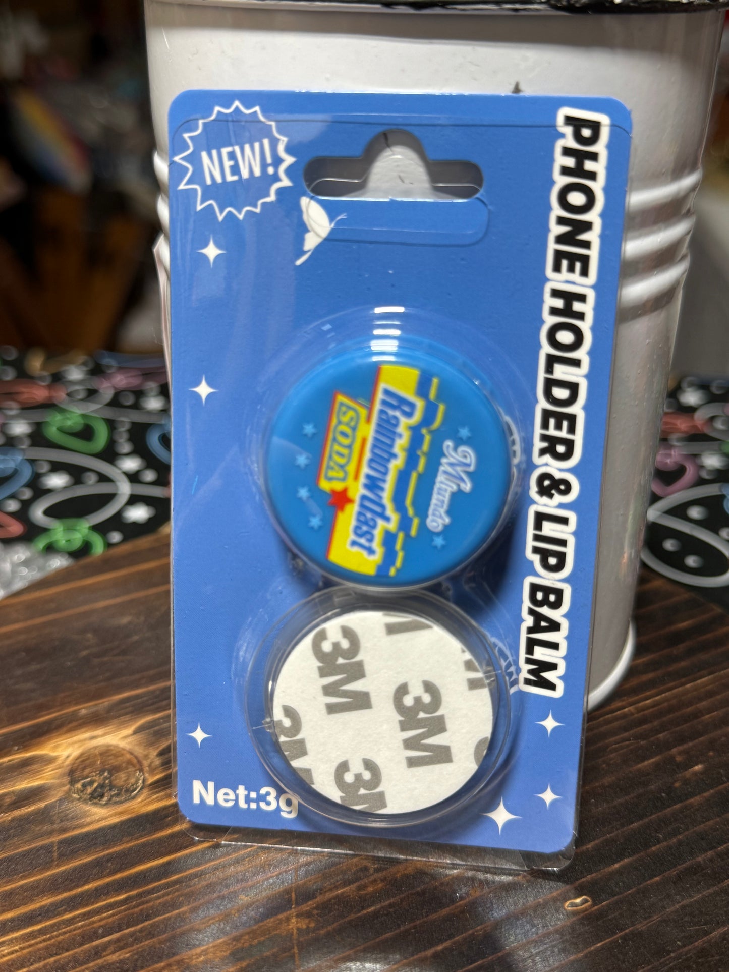 Phone Pop socket that looks like a soda Bottle cap with Lip Balm!!