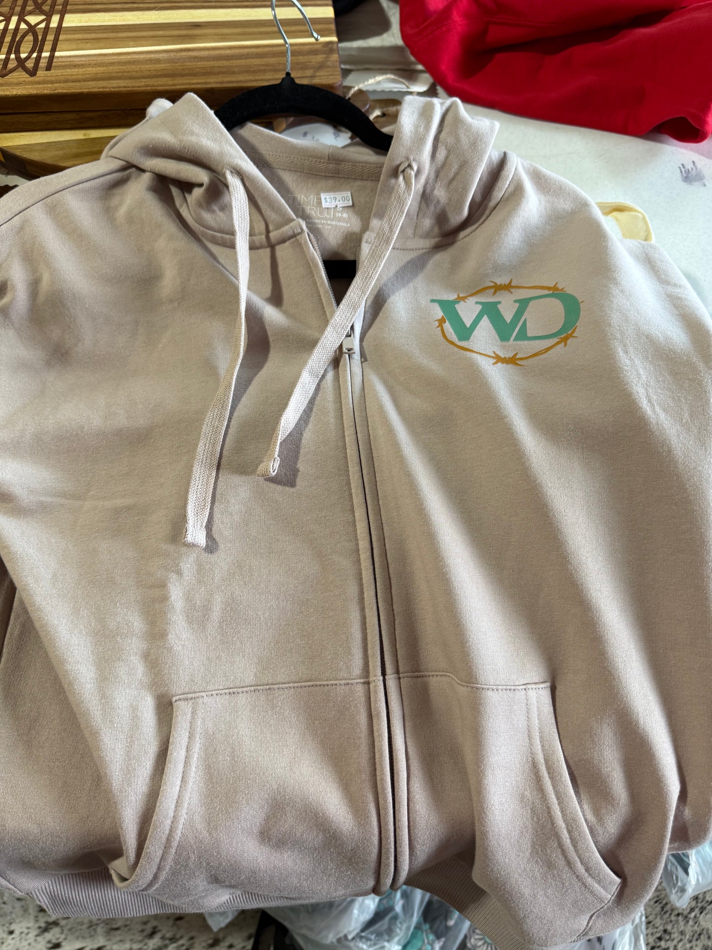 Most Popular Voted New Logo On a Full Zip Hoodie