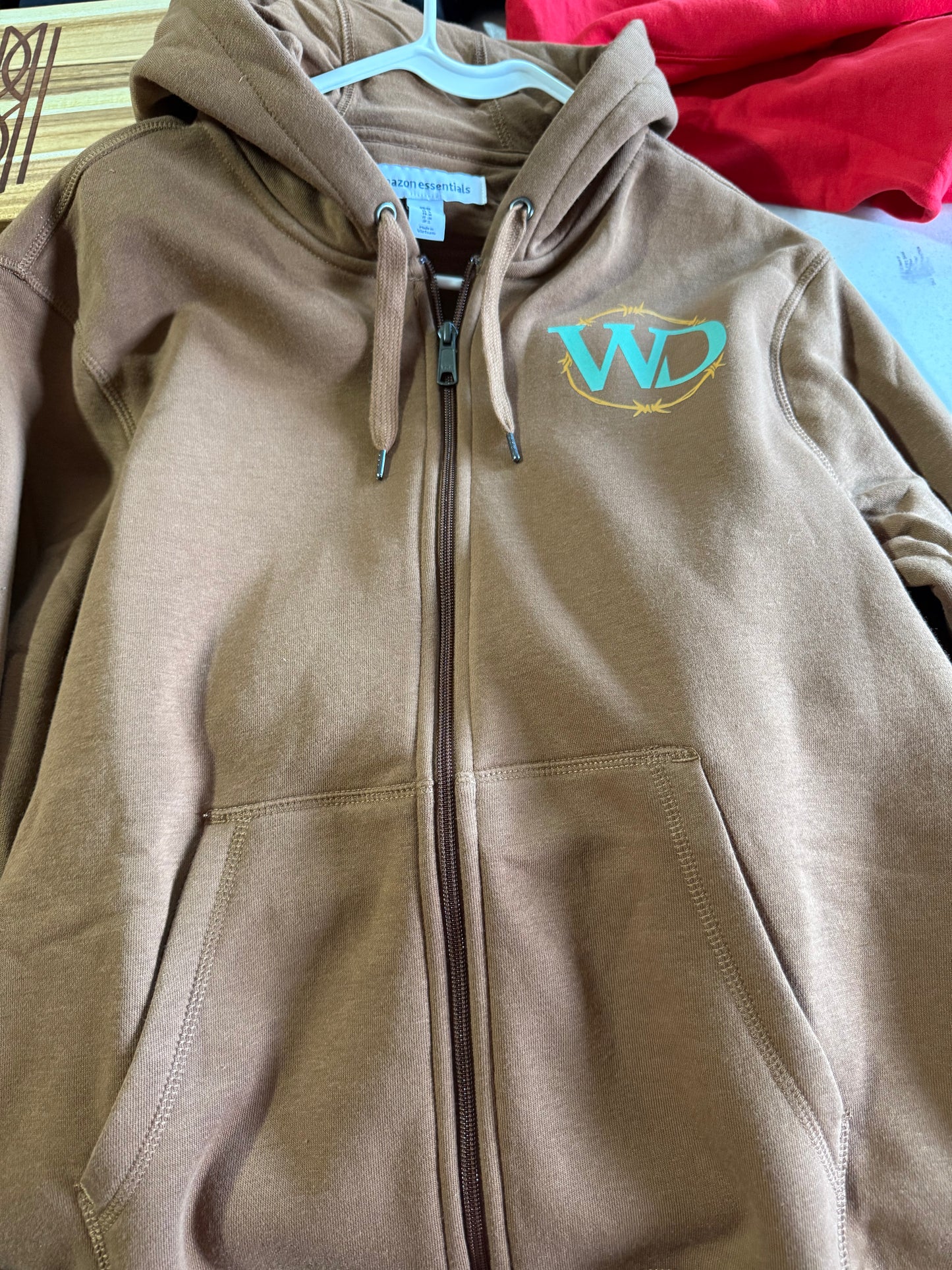 Most Popular Voted New Logo On a Full Zip Hoodie