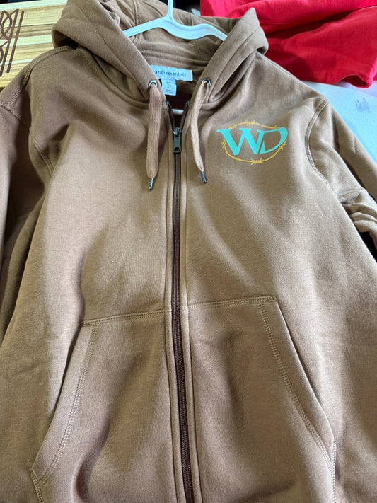 Most Popular Voted New Logo On a Full Zip Hoodie