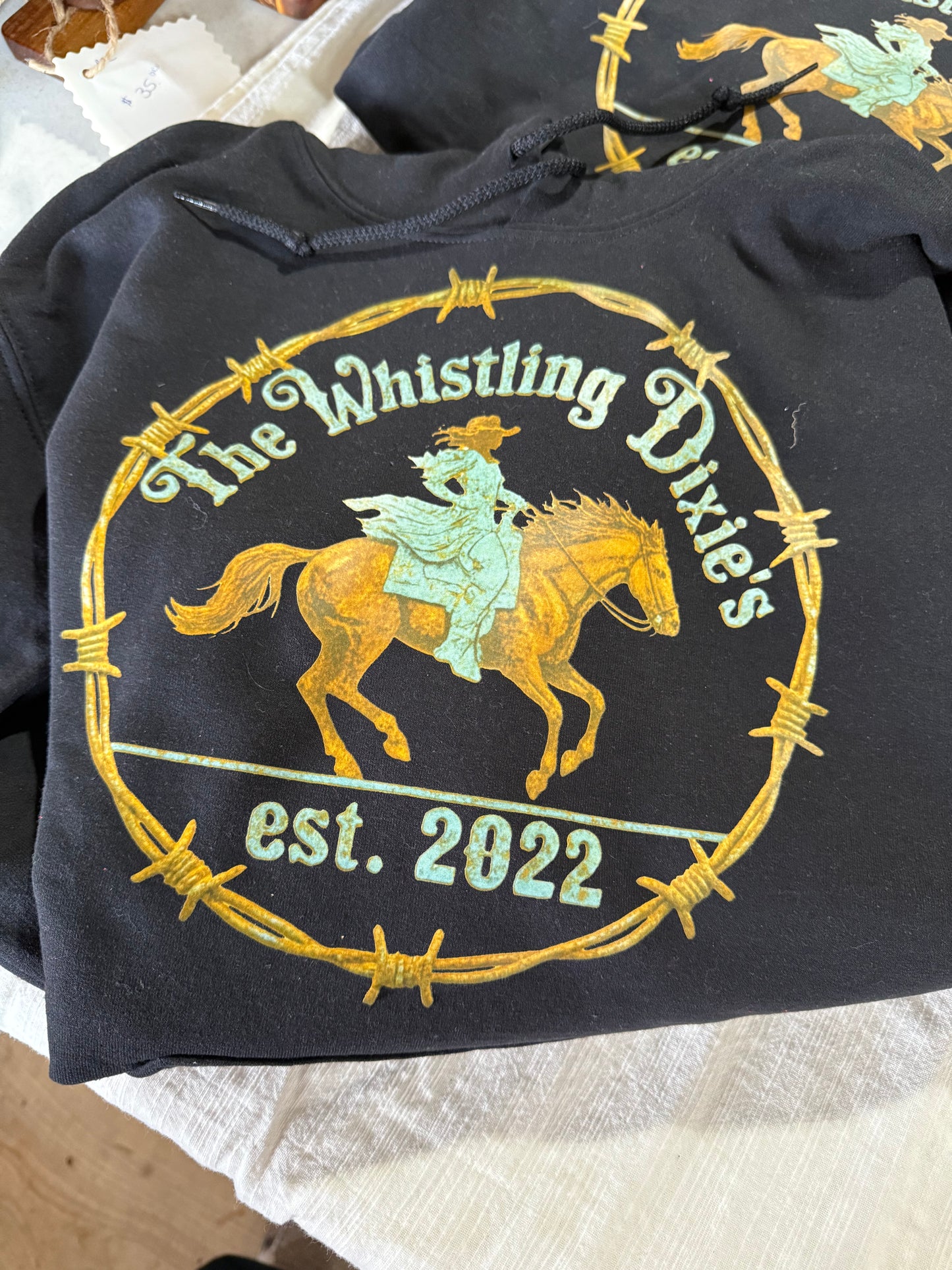The Most Voted For New Whistling Dixie Logo on a Hoodie