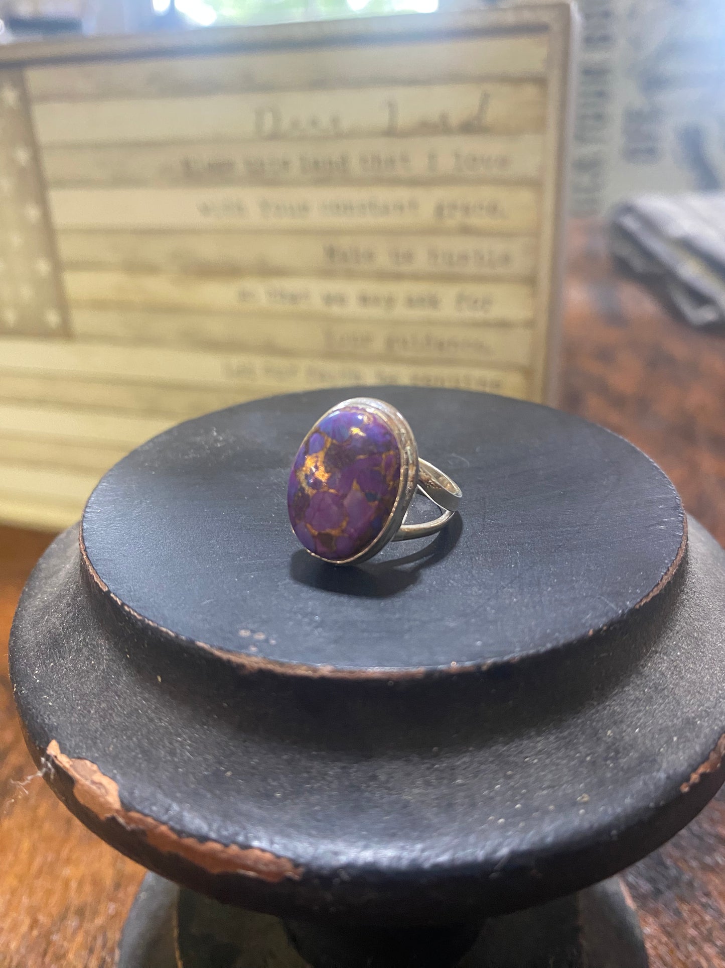 Purple Majave  925 Sterling Silver Ring