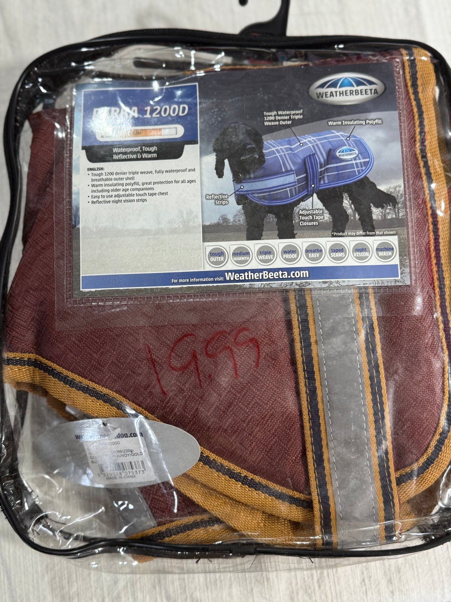 Weatherbeeta Dog parka 1200D