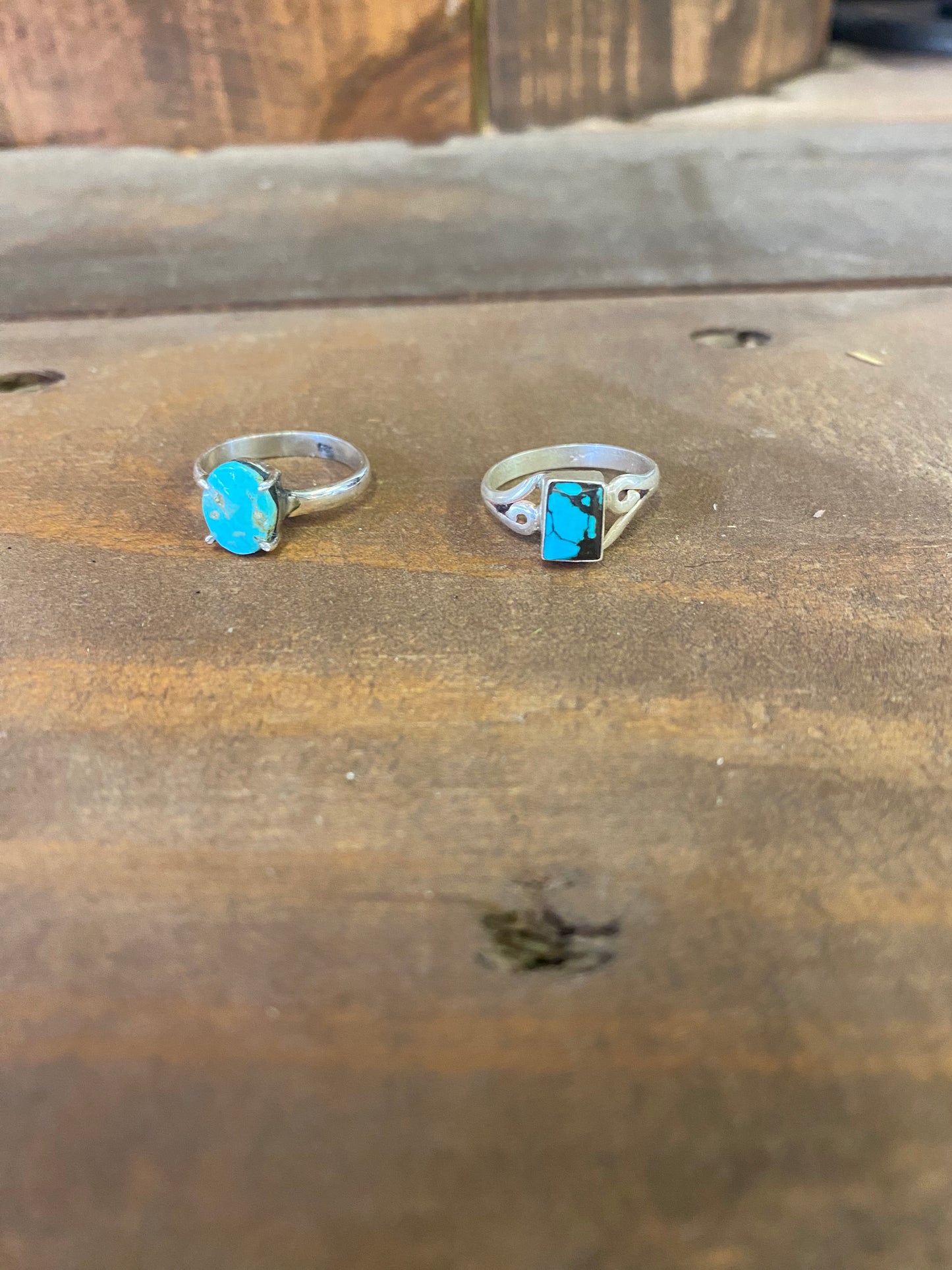 Authentic Turquoise 925 Sterling Silver Rings