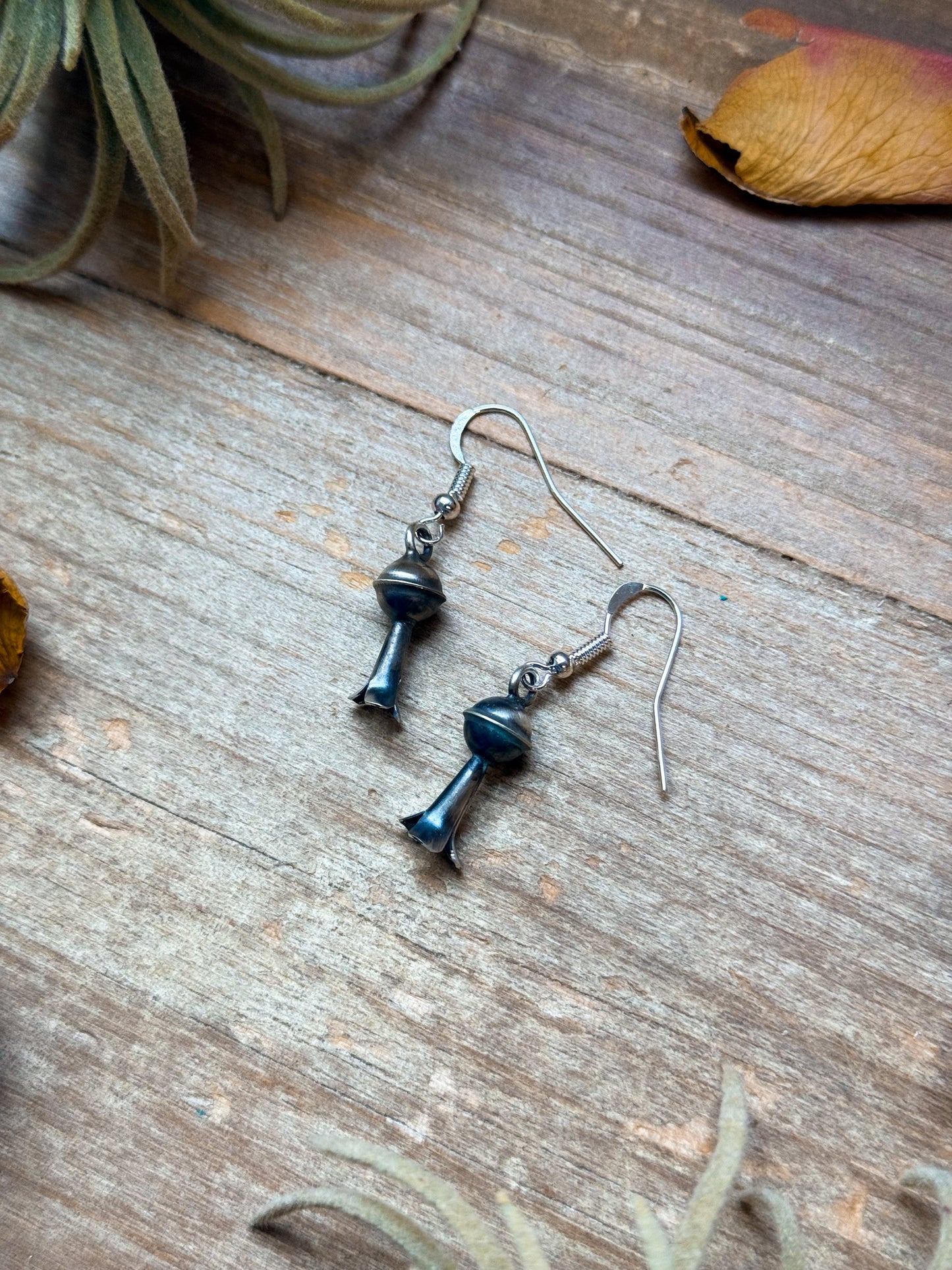 Sterling Silver Mini Blossom Dangle Earrings