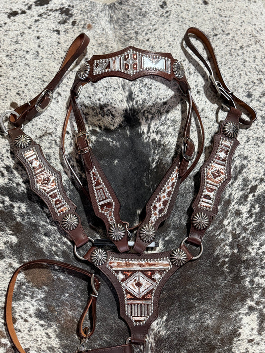 Stunning Copper Aztec Tack Set