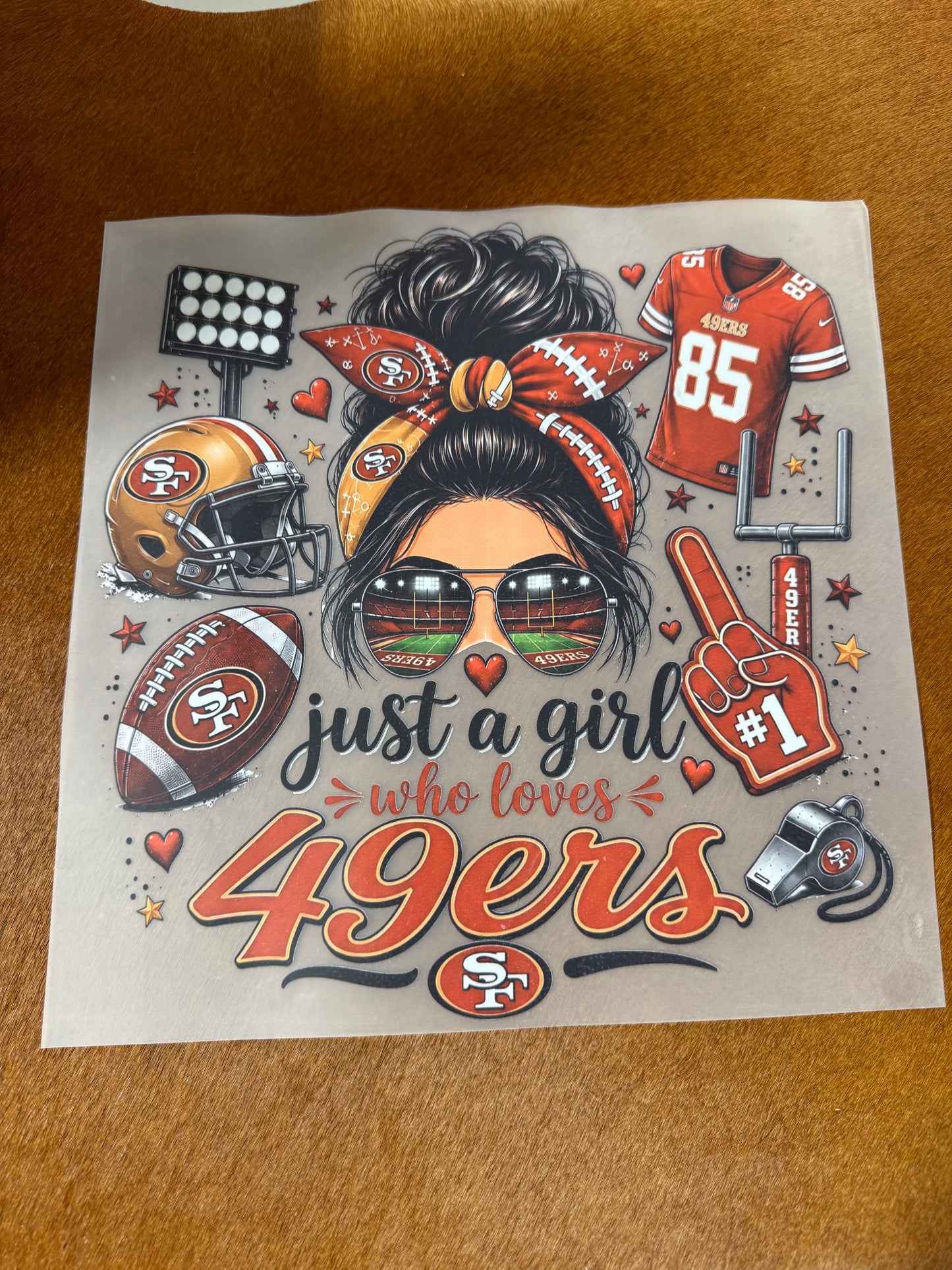 ALL TEAMS Adult DTF Not Sold Separately Just A Girl Who Loves Football ALL TEAMS