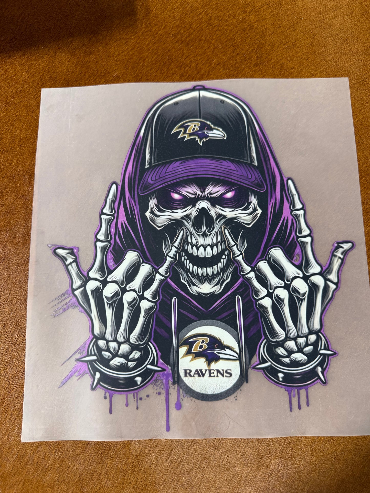 NFL SKULL TEAMS  DTF (DTF NOT SOLD SEPERATLY )