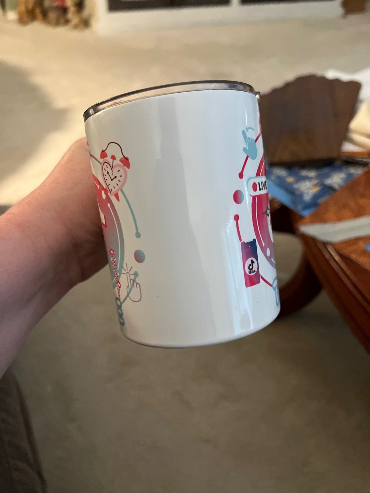 Tik Tok Time Insulated Cup - 12 0z