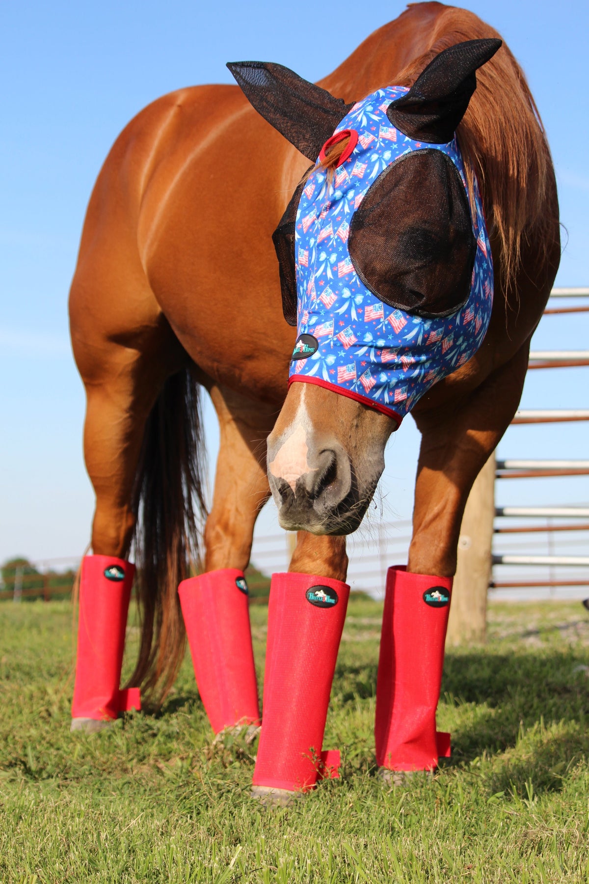 Red Stomp Stopper Fly Boots