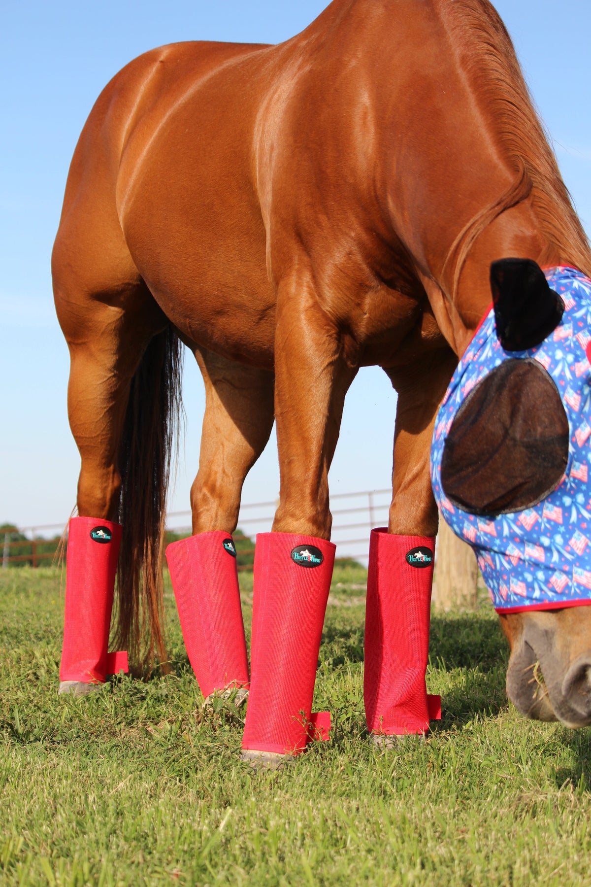 Red Stomp Stopper Fly Boots