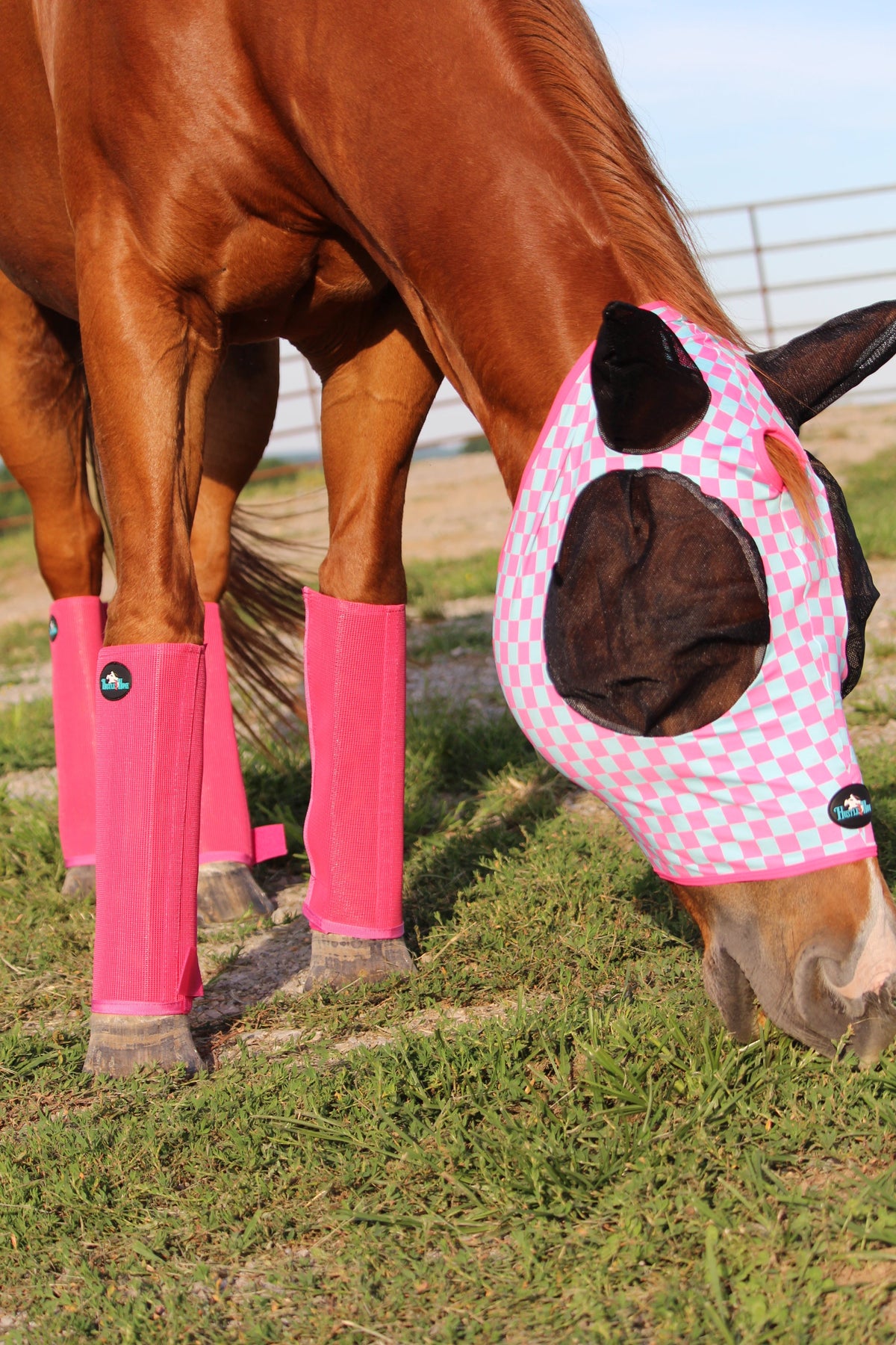 Raspberry Pink Stomp Stopper Fly Boots