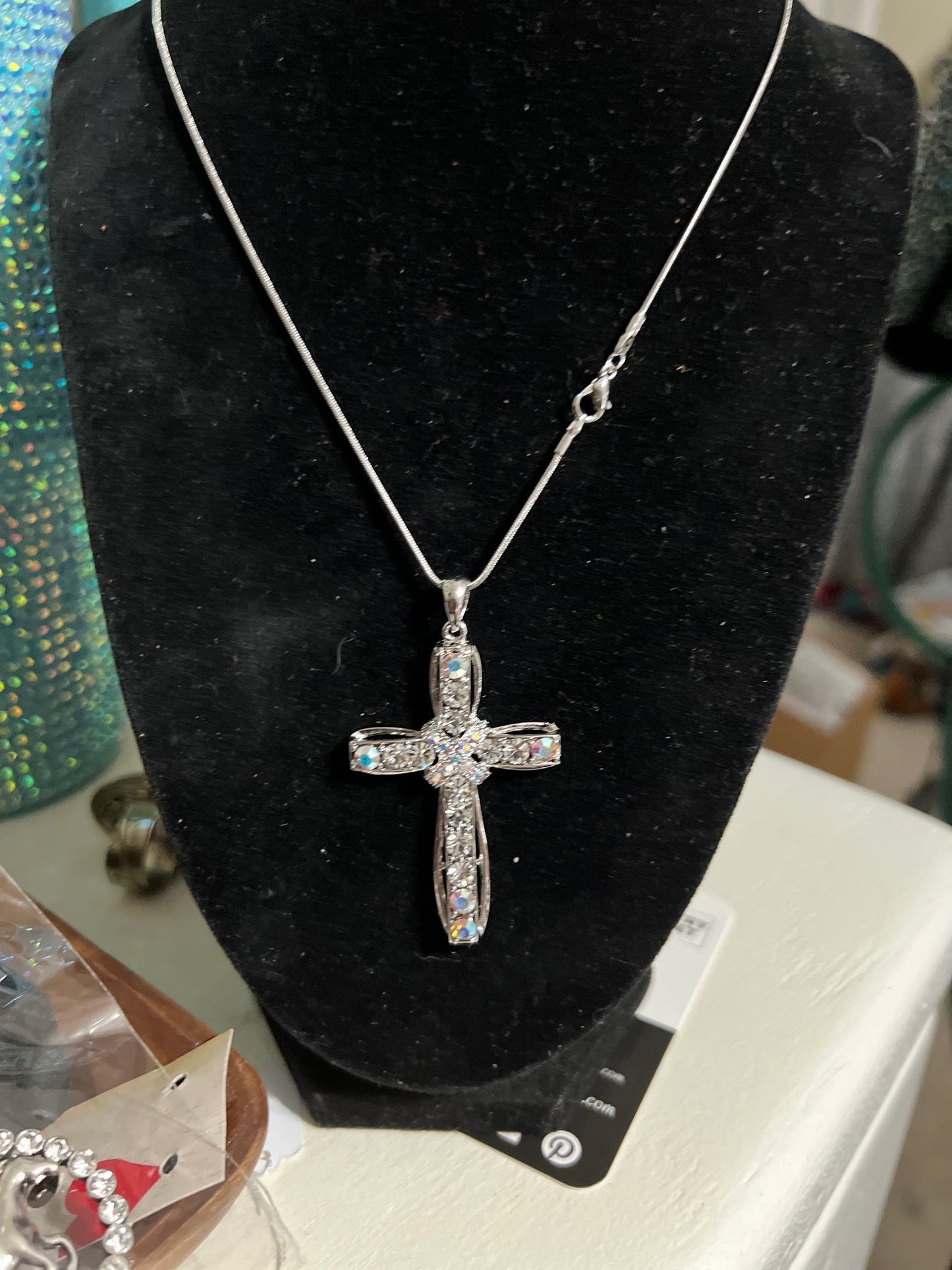 Cross Necklace 18" inch - Multi- RESTOCK