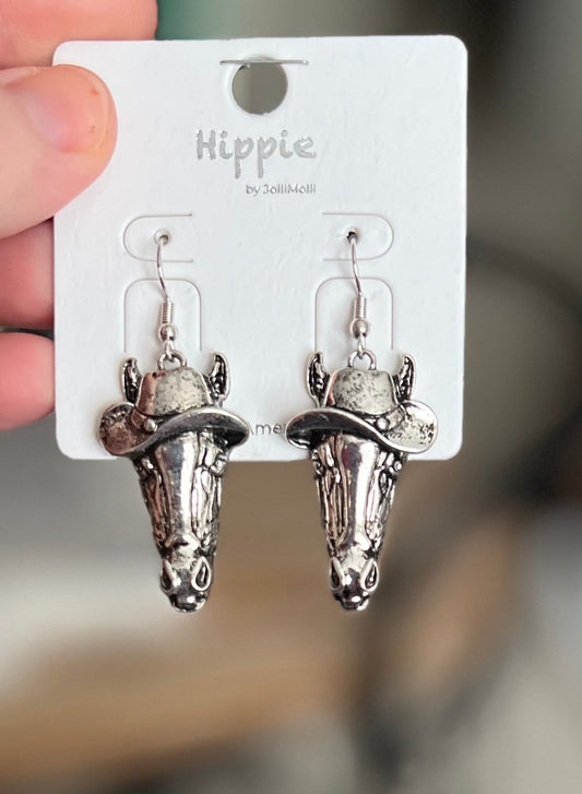 Horses and Cowboy Hat Earrings