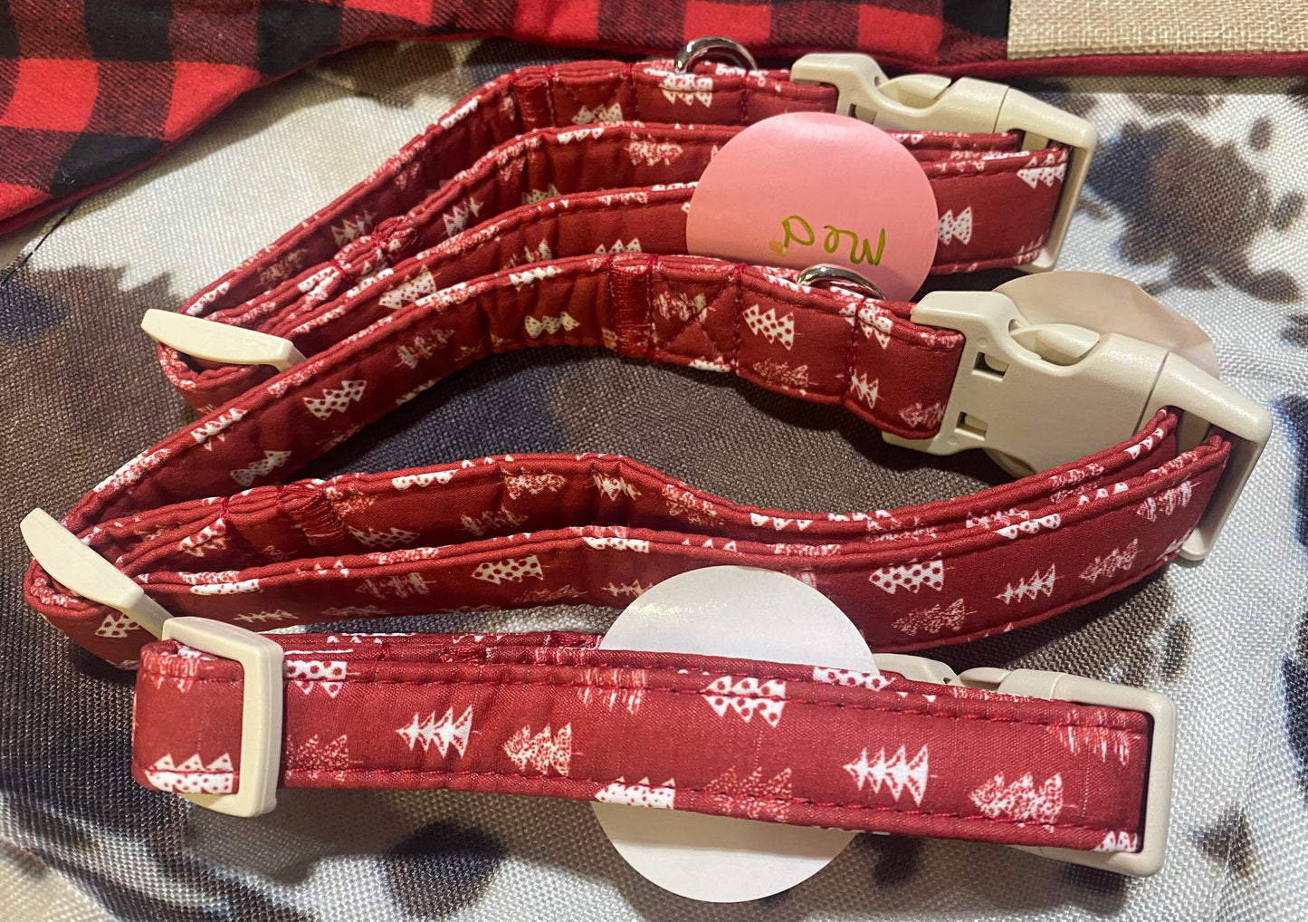 Adjustable Christmas Dog Collars with Safe Buckle