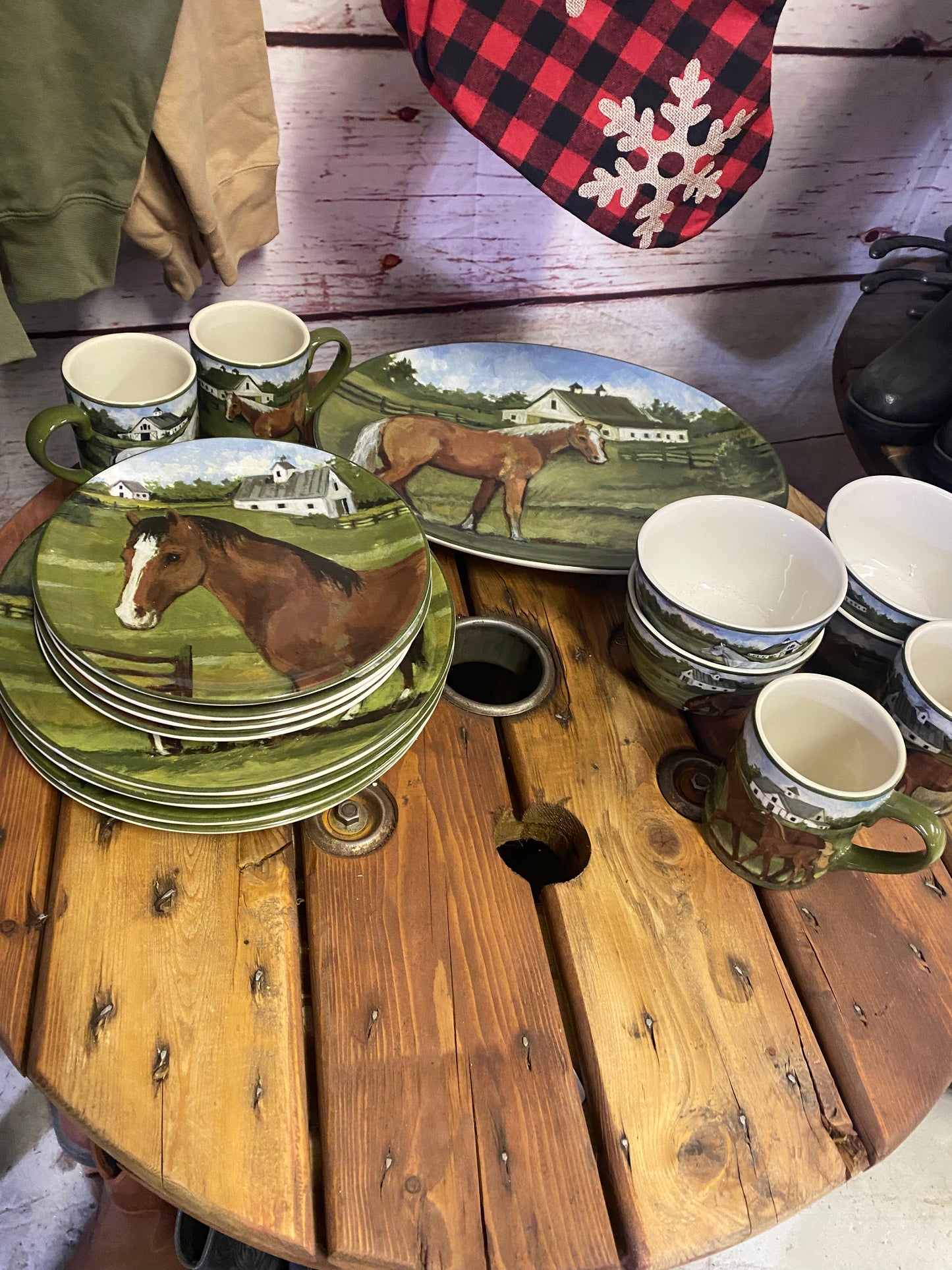 Certified International Horse dish Set