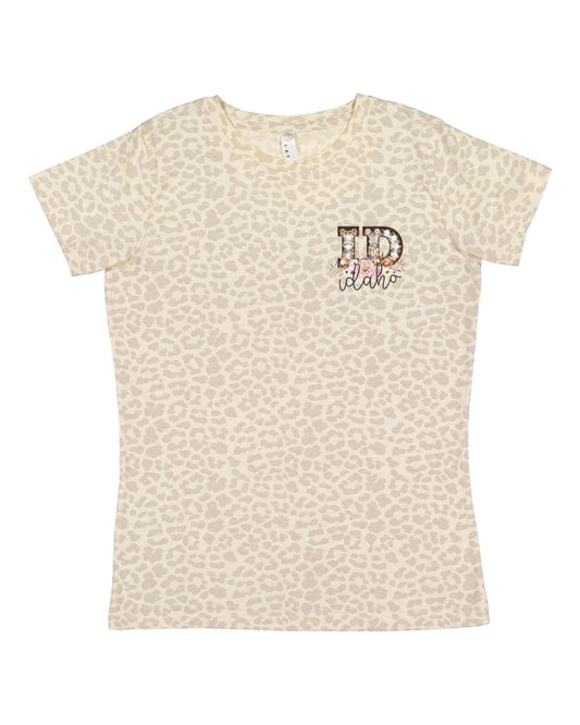 Idaho Graphic Floral Tshirt - Left chest and Back Placement