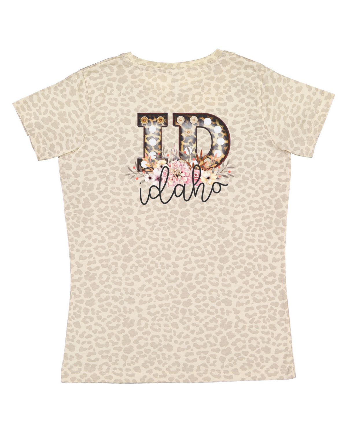 Idaho Graphic Floral Tshirt - Left chest and Back Placement