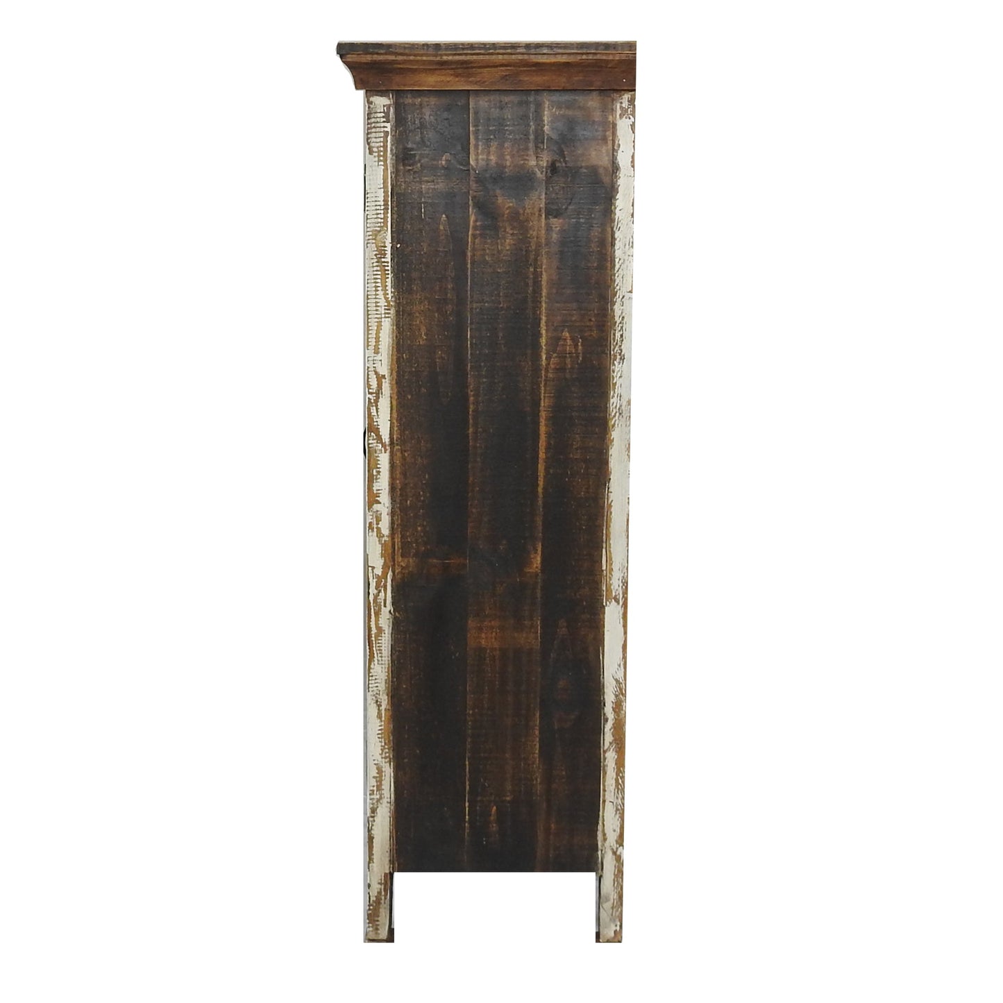 Cabana Large Rustic Glass Cabinet Buffet