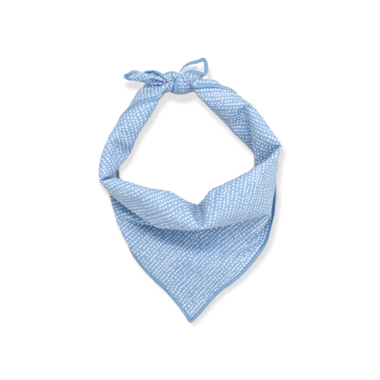 Light Blue Ditsy Dots Dog Bandana