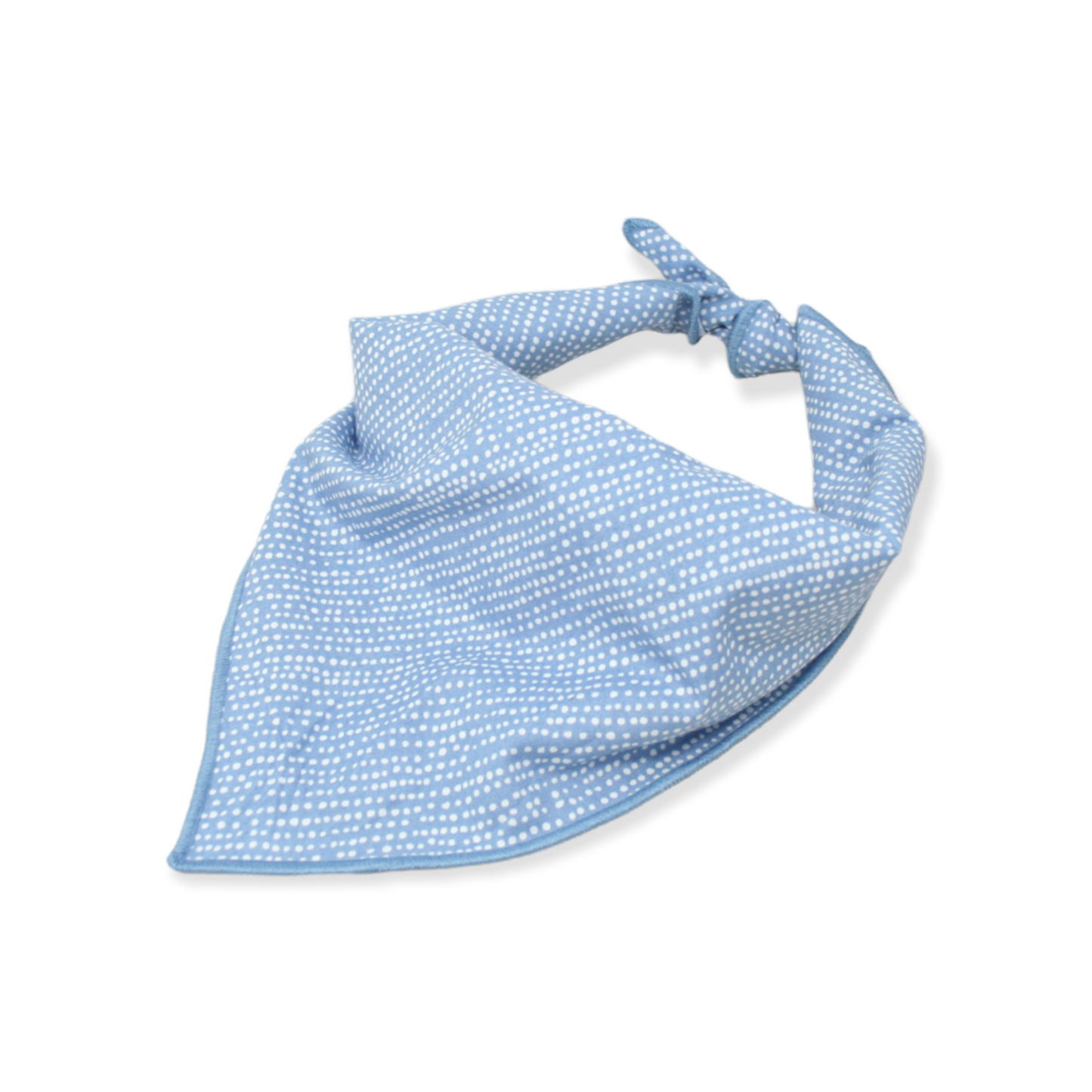 Light Blue Ditsy Dots Dog Bandana