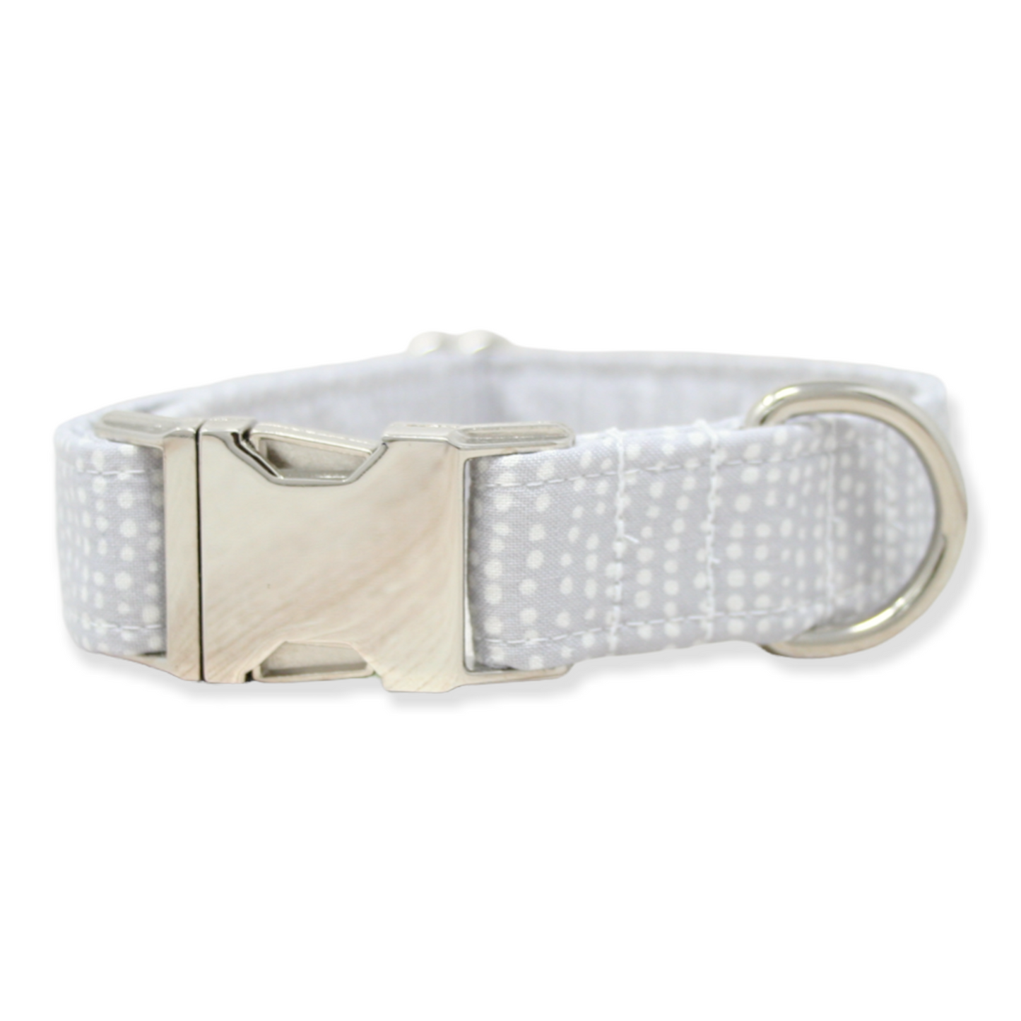 Gray Dog Collar Ditsy Dots