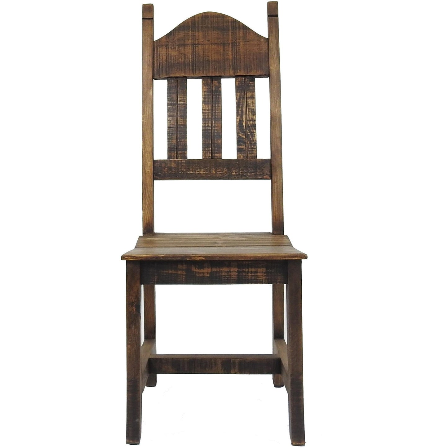 Oasis 6' Rustic Dining Table and 6 Oasis Rustic Chair (Wood Seat)