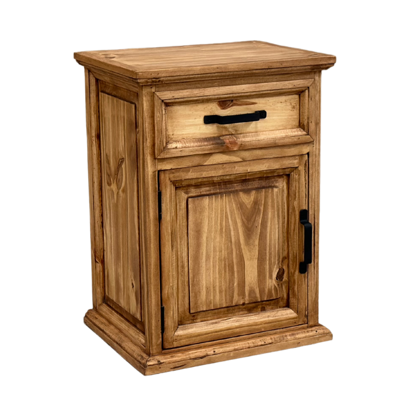 Traditional Small Rustic Nightstand