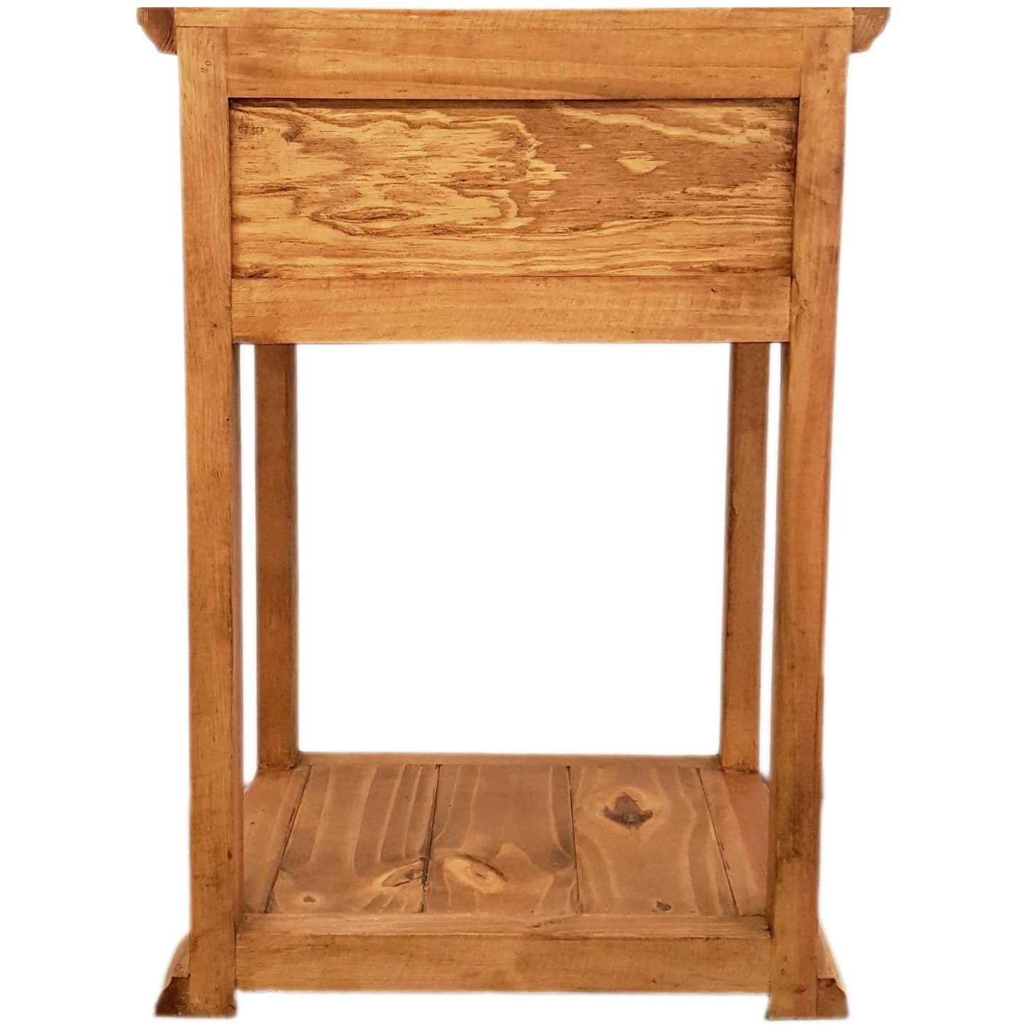 Tecali 1 drawer Rustic Nightstand